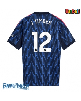 Arsenal Jurrien Timber #12 Tricou Fotbal Replică 2025-26 Barbati Deplasare